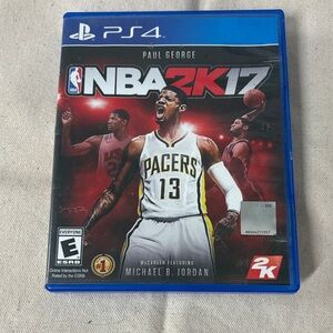 NBA 17 PS4 Game - Red and Blue Cover